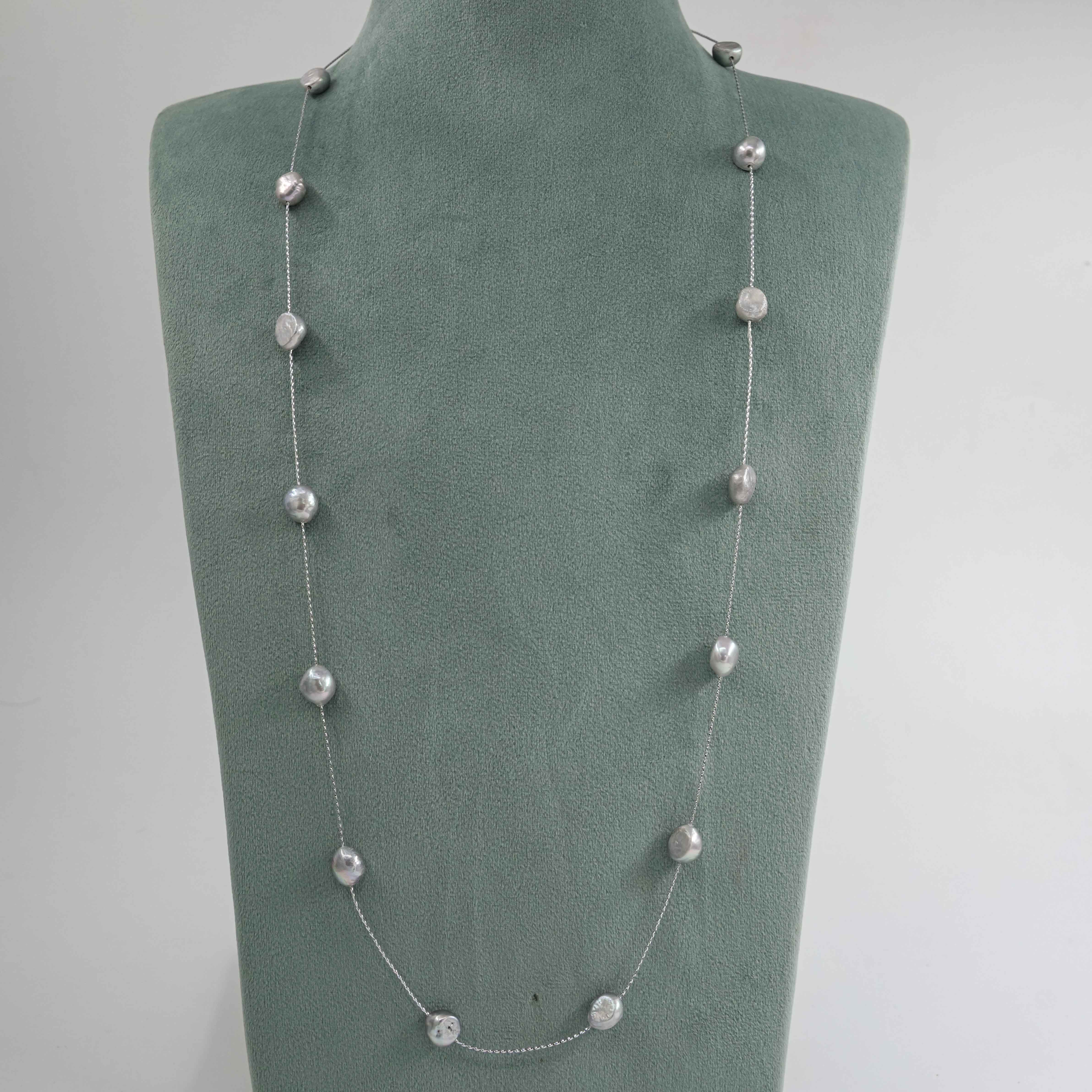 The Pearl Atelier by Kabra Pearls - Baroque Single Layered Pearl Fancy Chain